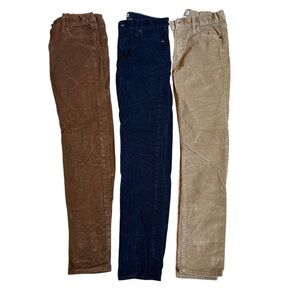 Crewcuts Kids Corduroy Pants in Brown, Navy, and Tan
